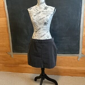 NWT Banana Republic Gray Pencil Mini Skirt size 10 Courderoy